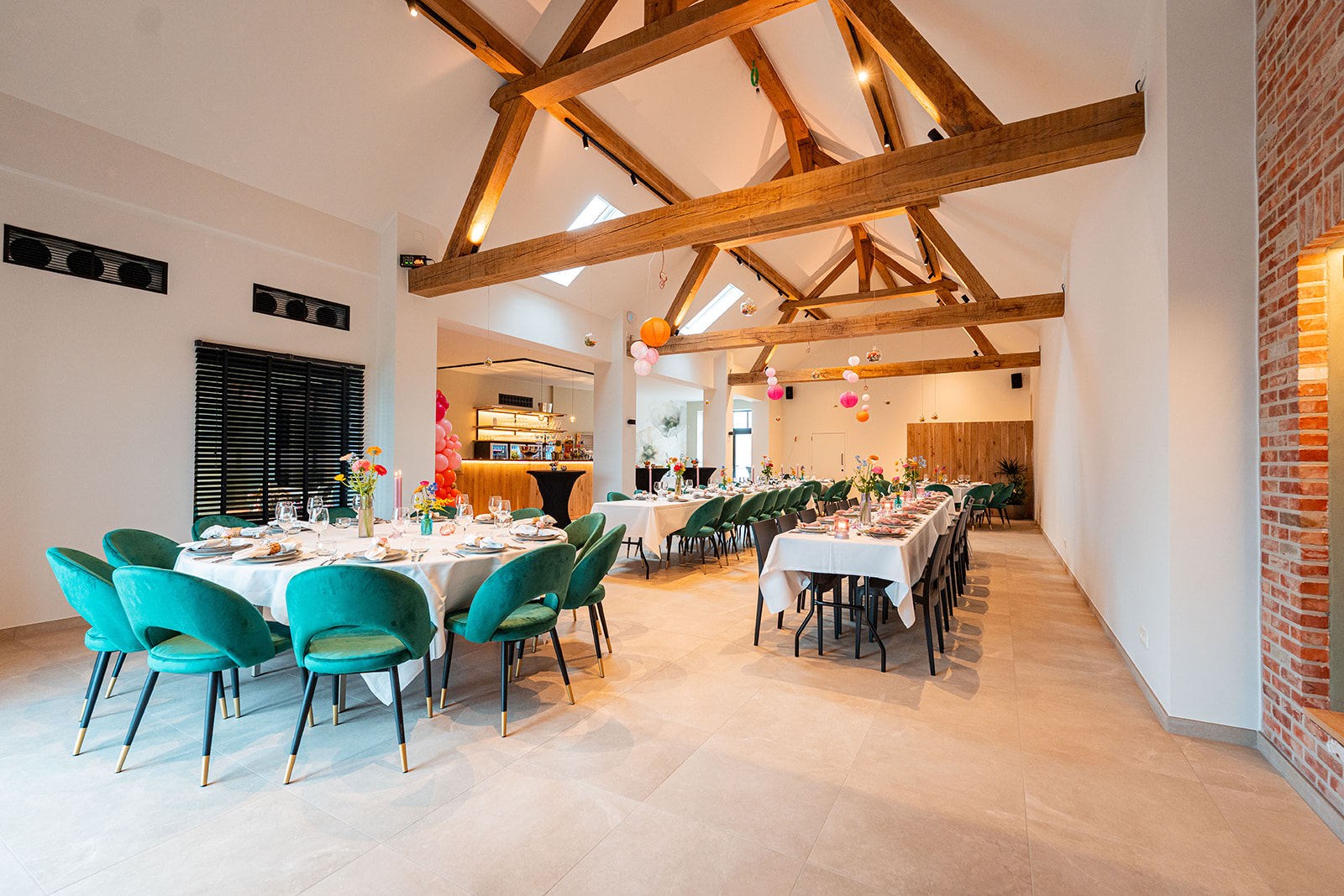 Interieur van Ster Events feestzaal in Brussegem